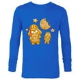 thumbnail image 1 of Star Wars Holiday Christmas Darth Vader Gingerbread Cookie - Long Sleeve T-Shirt for Men - Customized-Navy, 1 of 5