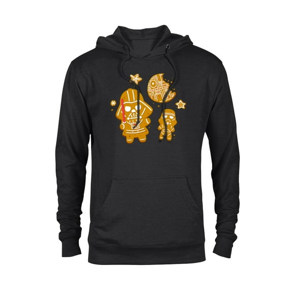 Star Wars Holiday Christmas Darth Vader Gingerbread Cookie - Pullover Hoodie for Adults - Customized-Black