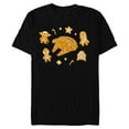 thumbnail image 1 of Star Wars Holiday Christmas Gingerbread Cookie Heroes - Short Sleeve Blended T-Shirt for Adults - Customized-Black, 1 of 5