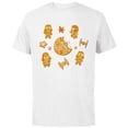 thumbnail image 1 of Star Wars Holiday Christmas Gingerbread Cookie Villains - Short Sleeve Cotton T-Shirt for Adults - Customized-White, 1 of 5
