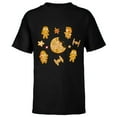 thumbnail image 1 of Star Wars Holiday Christmas Gingerbread Cookie Villains - Short Sleeve T-Shirt for Kids - Customized-Black, 1 of 5