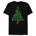 thumbnail image 1 of Star Wars Holiday Christmas Tree - Short Sleeve Blended T-Shirt for Adults -Customized-Black, 1 of 5