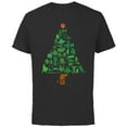 thumbnail image 1 of Star Wars Holiday Christmas Tree - Short Sleeve Cotton T-Shirt for Adults -Customized-Black, 1 of 5