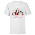 thumbnail image 1 of Star Wars Holiday Galactically Festive Christmas Logo - Short Sleeve T-Shirt for Kids - Customized-White, 1 of 5