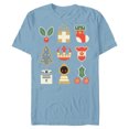 thumbnail image 1 of Star Wars Holiday Icons Ugly Christmas Sweater - Short Sleeve Blended T-Shirt for Adults - Customized-Ocean Blue, 1 of 5