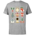 thumbnail image 1 of Star Wars Holiday Icons Ugly Christmas Sweater - Short Sleeve Cotton T-Shirt for Adults - Customized-Athletic Heather, 1 of 5