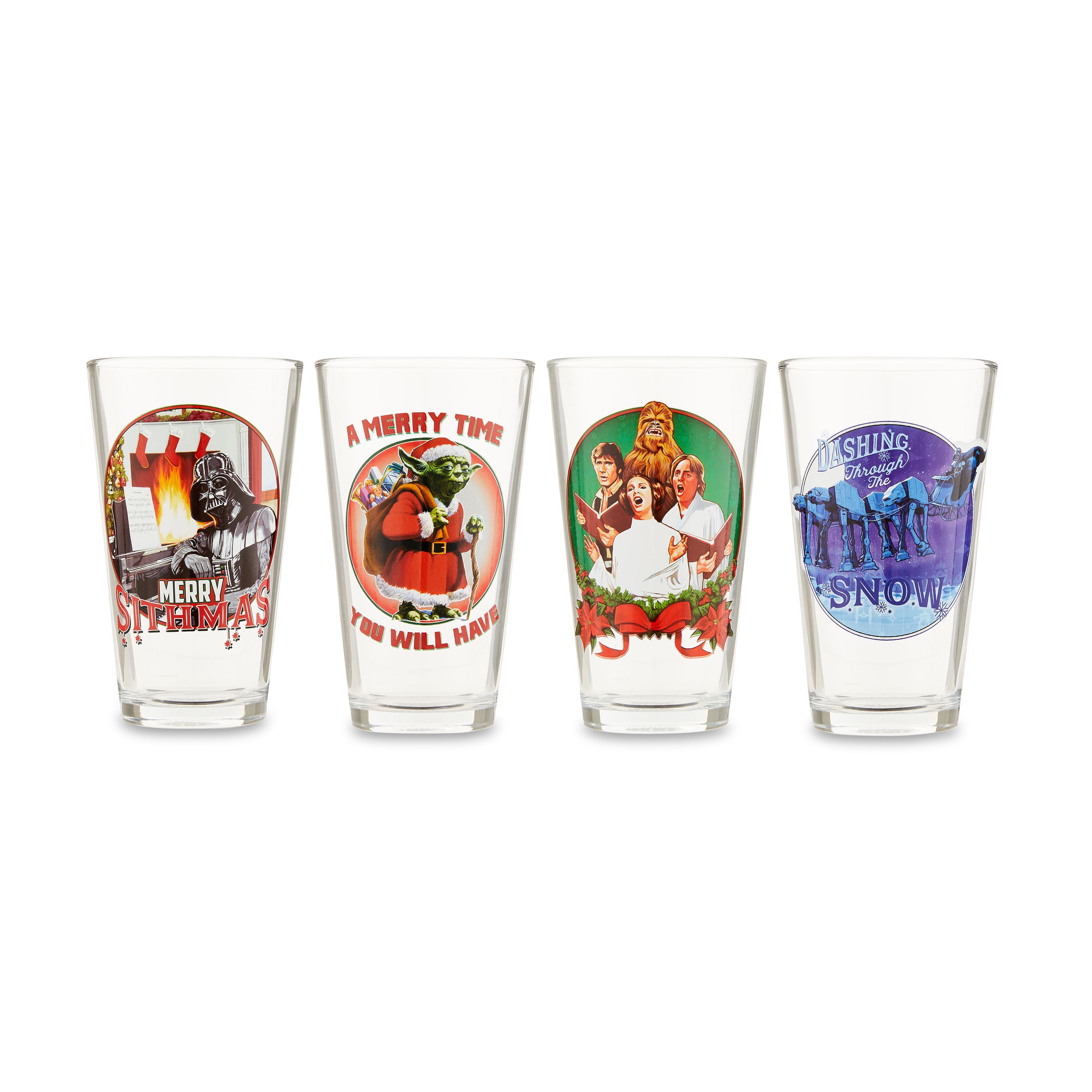 Star Wars Classic Movies 4 Piece 10 OZ. Glass Set 