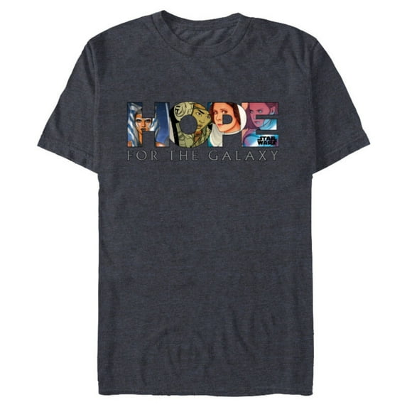 Star Wars Hope For the Galaxy - Short Sleeve Blended T-Shirt for Adults - Customized-Navy Heather