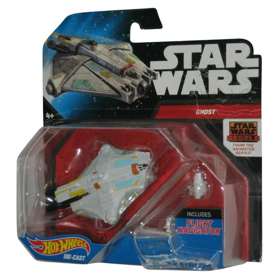 Star Wars Hot Wheels (2014) Ghost Die-Cast Mattel Starship Vehicle Toy - (Card Wear)