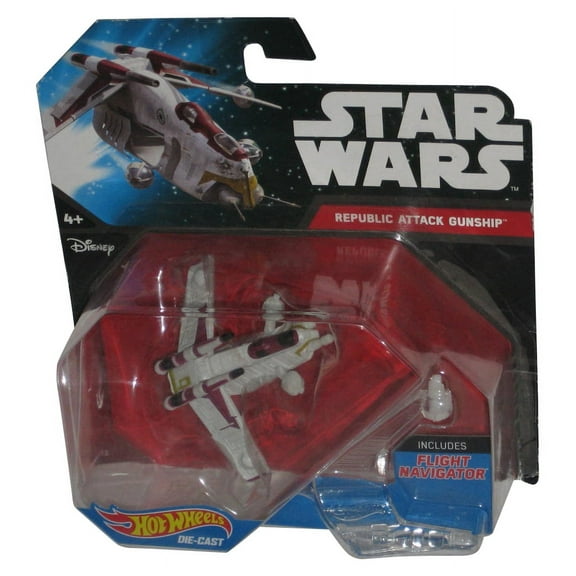 Star Wars Hot Wheels (2014) Republic Attack Gunship Starships Toy Vehicle