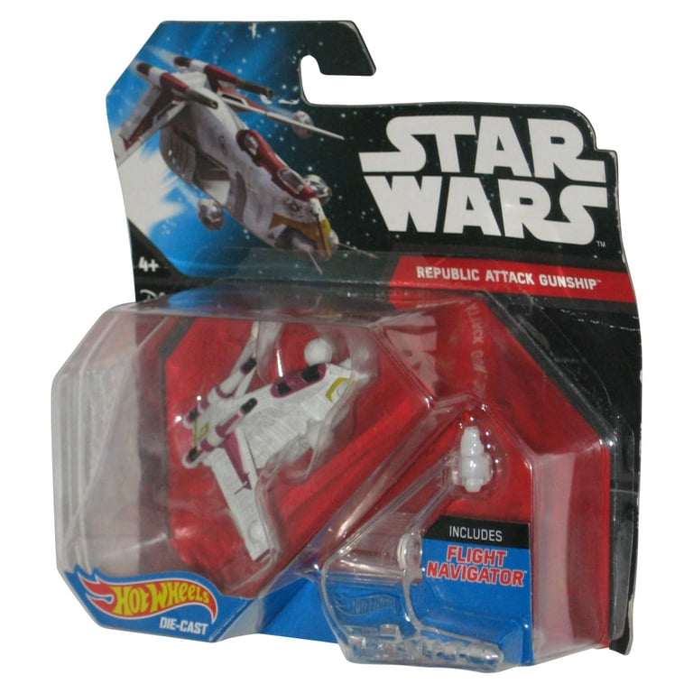 Star Wars Hot Wheels 2014 Republic Attack Gunship Die Cast Toy Vehicle