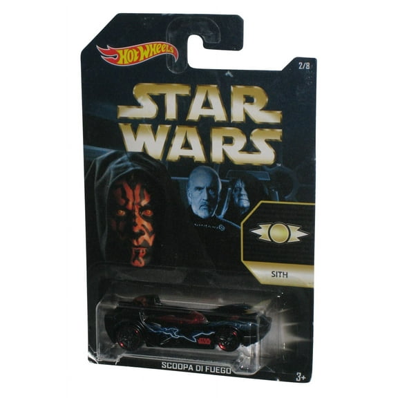 Star Wars Hot Wheels (2015) Scoopa Di Fuego Darth Maul Sith Toy Car 2/8