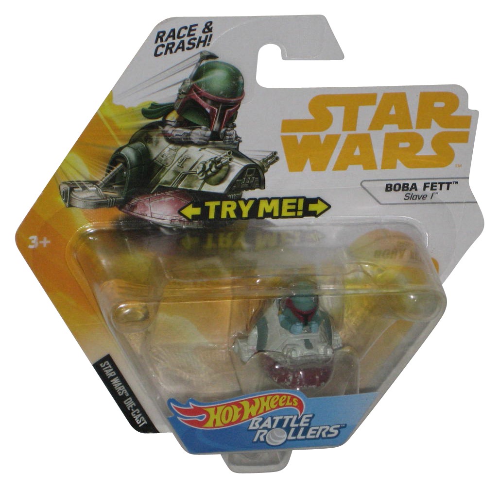 Star Wars Hot Wheels Battle Rollers (2017) Boba Fett Slave I Micro 1-Inch Toy Vehicle - image 1 of 2