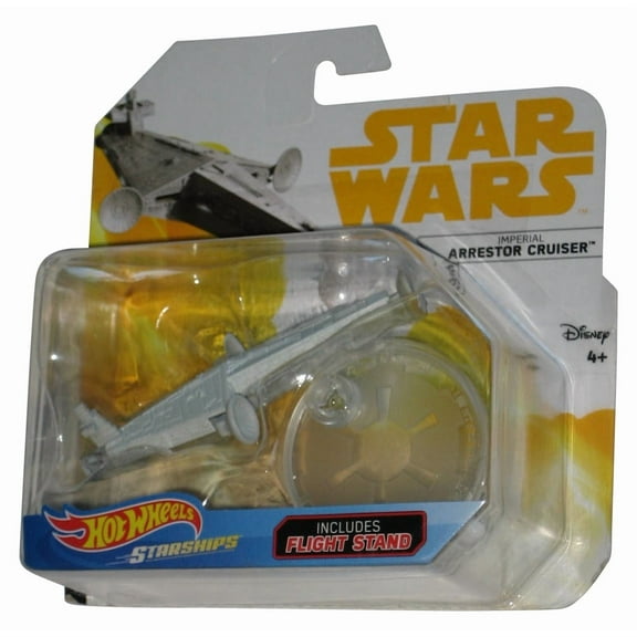 Star Wars Hot Wheels Imperial Arrestor Cruiser (2017) Starships Toy Vehicle - (Card Wear)