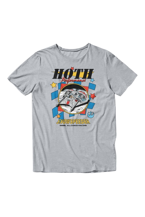 Hoth Performance Snow Speeder Racing Men's T Shirt (Gray, S-XXXL)