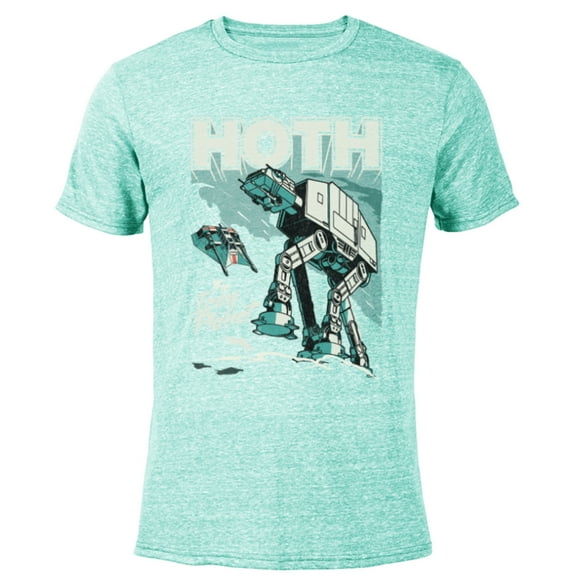 Star Wars Hoth The Ice Planet Retro Comic - Short Sleeve Blended T-Shirt for Adults - Customized-Ocean Blue