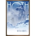 thumbnail image 1 of Star Wars: Hoth - Visit Hoth by Russell Walks 23 Wall Poster, 22.375" x 34" Framed, 1 of 5