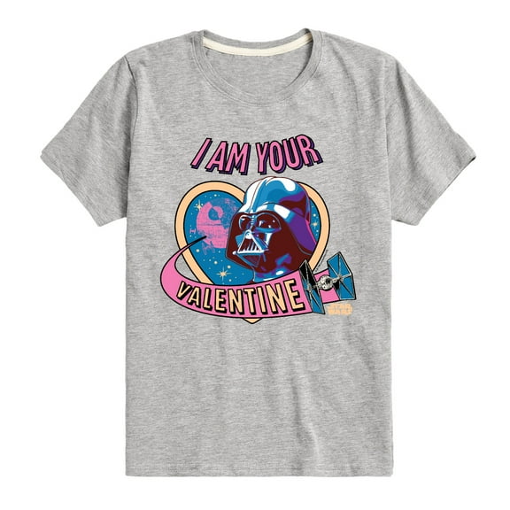 Star Wars - I Am Your Valentine Darth Vader - Toddler And Youth Short Sleeve Graphic T-Shirt