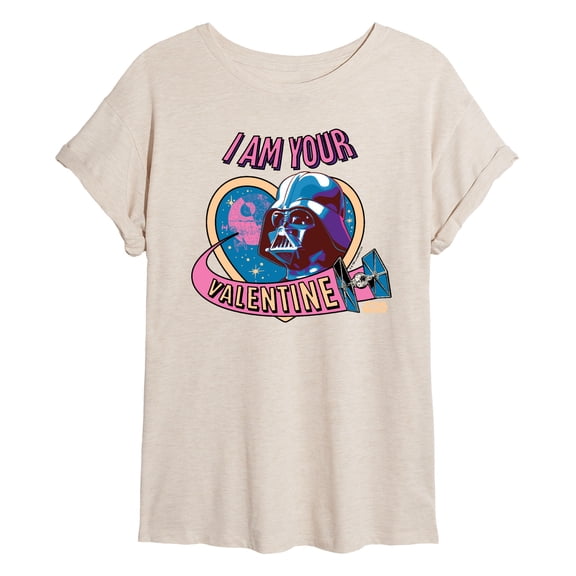 Star Wars - I Am Your Valentine Darth Vader - Women's Oversized Graphic T-Shirt
