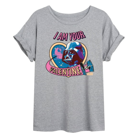 Star Wars - I Am Your Valentine Darth Vader - Women's Oversized Graphic T-Shirt