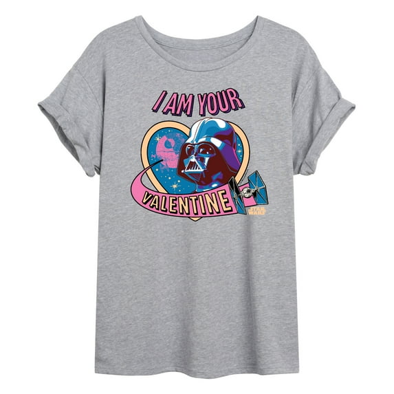 Star Wars - I Am Your Valentine Darth Vader - Women's Oversized Graphic T-Shirt