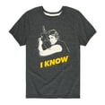 thumbnail image 1 of Star Wars - I Know - Toddler And Youth Short Sleeve Tee, 1 of 5