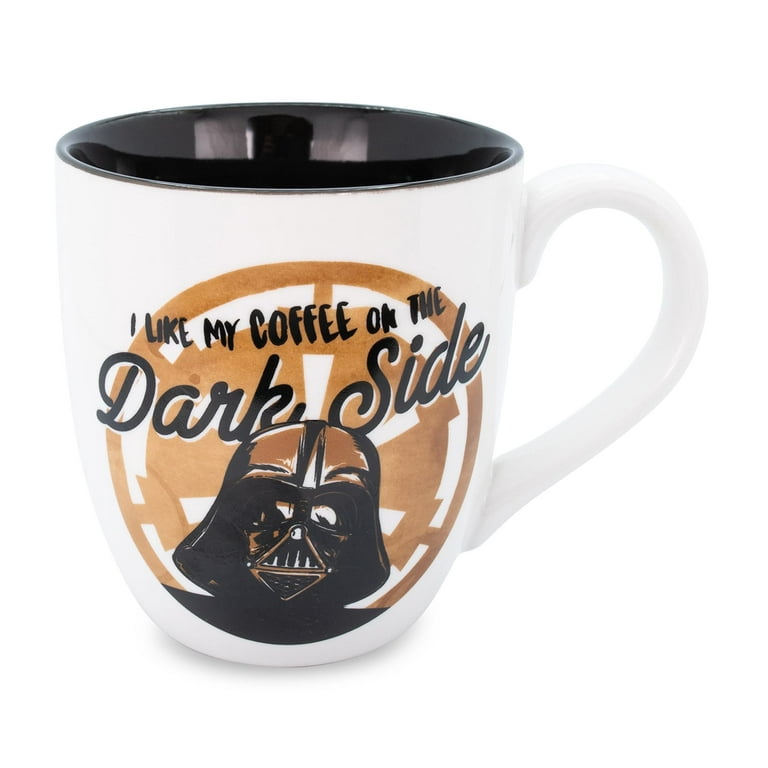 Star Wars I Like My Coffee on The Dark Side Ceramic Mug Holds 18 Ounces