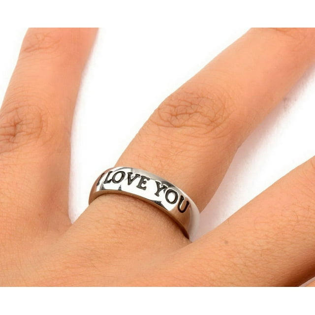 Star Wars I Love You Stainless Steel Unisex Ring | Size 6