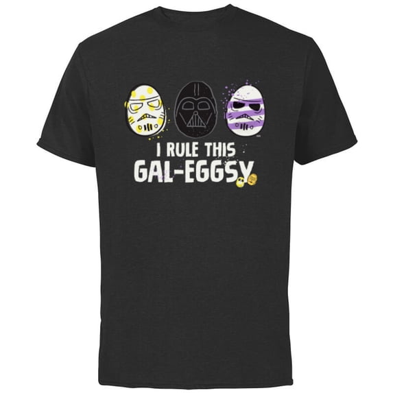 Star Wars I Rule This Gal-Eggsy Darth Vader Empire Easter - Short Sleeve Cotton T-Shirt for Adults - Customized-Black