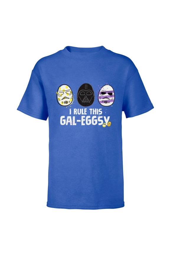 I Rule This Gal-Eggsy Darth Vader Empire Easter - Short Sleeve T-Shirt for Kids - Customized-Royal