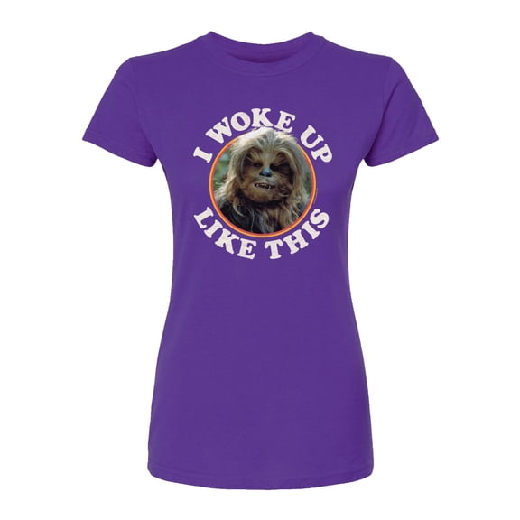 Star Wars - I Woke Up Like This Chewie - Juniors Fitted Tee