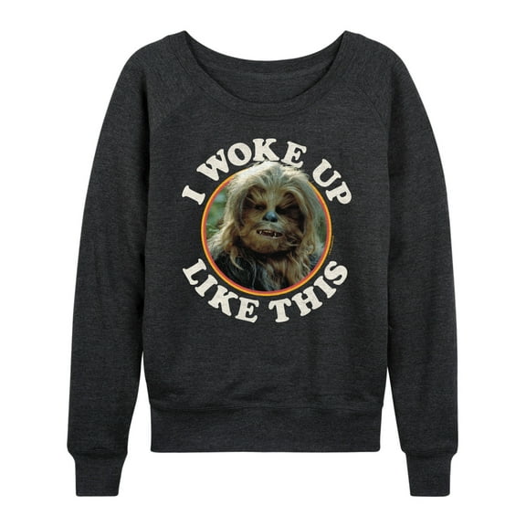 Star Wars - I Woke Up Like This Chewie - Women's French Terry Pullover Sweatshirt