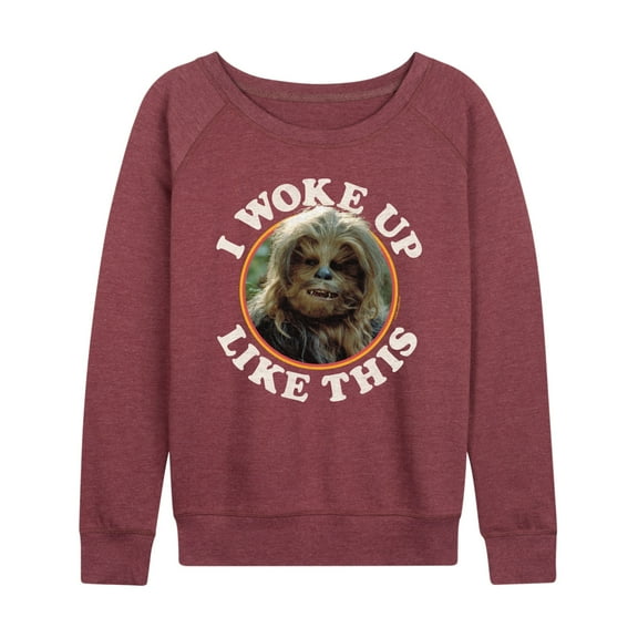 Star Wars - I Woke Up Like This Chewie - Women's French Terry Pullover Long Sleeve Shirt