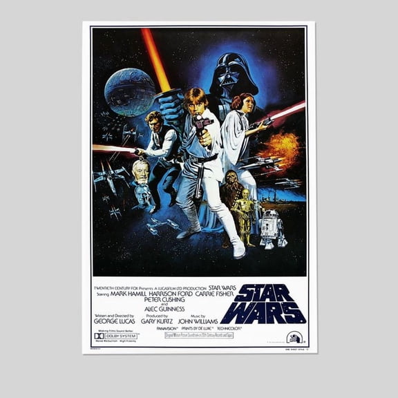 Star Wars IV One sheet Collector's Edition Wall Retro Style - Size 24''x36'' -Gategoo