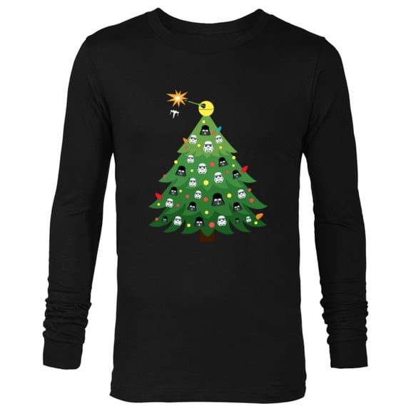 Star Wars Imperial Christmas Tree Holiday - Long Sleeve T-Shirt for Men -Customized-Black