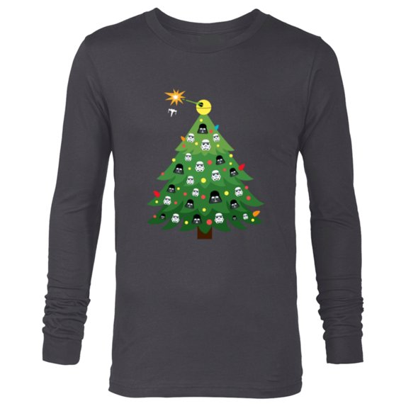 Star Wars Imperial Christmas Tree Holiday - Long Sleeve T-Shirt for Men -Customized-Charcoal Heather