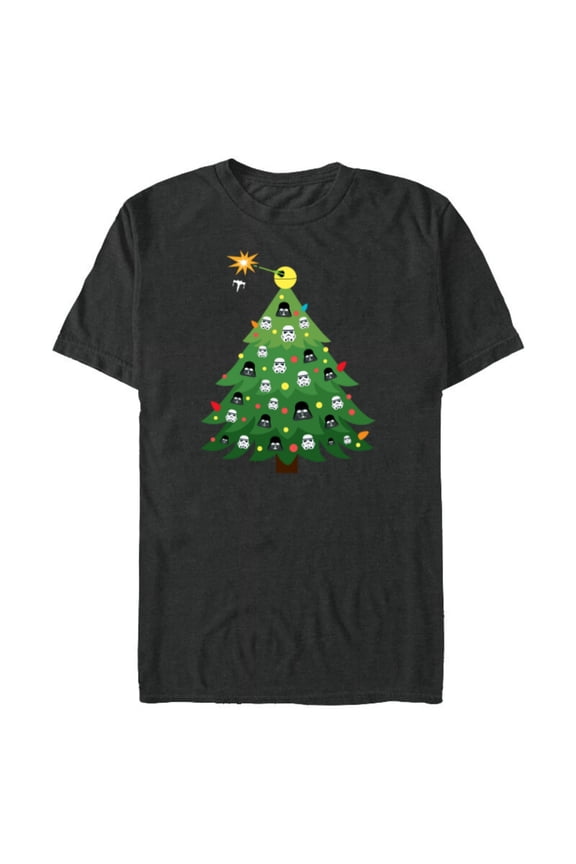 Imperial Christmas Tree Holiday - Short Sleeve Blended T-Shirt for Adults -Customized-Dark Heather