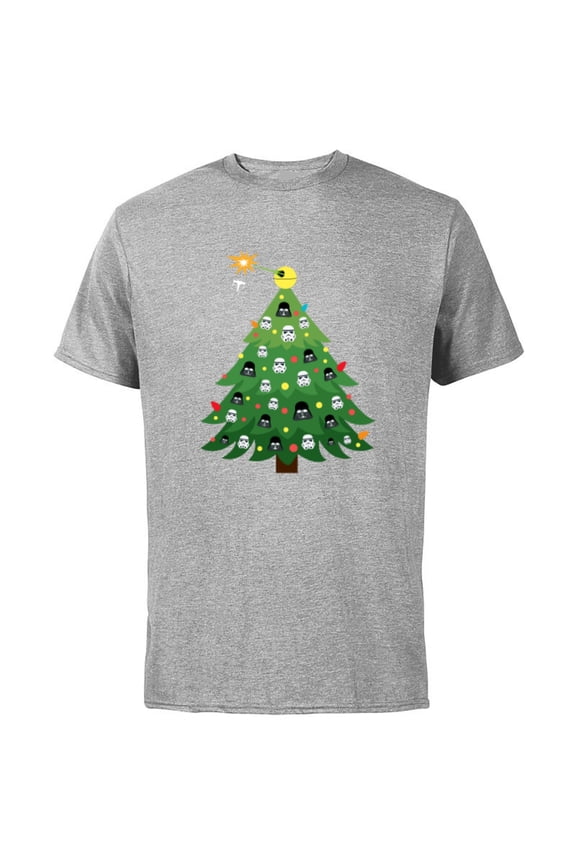 Imperial Christmas Tree Holiday - Short Sleeve Cotton T-Shirt for Adults -Customized-Athletic Heather