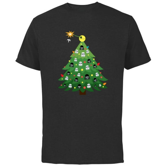 Star Wars Imperial Christmas Tree Holiday - Short Sleeve Cotton T-Shirt for Adults -Customized-Black