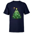 thumbnail image 1 of Star Wars Imperial Christmas Tree Holiday - Short Sleeve T-Shirt for Kids -Customized-Navy, 1 of 5