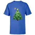thumbnail image 1 of Star Wars Imperial Christmas Tree Holiday - Short Sleeve T-Shirt for Kids -Customized-Royal, 1 of 5