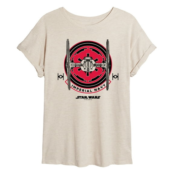 Star Wars - Imperial Navy Flight Patch - Women's Oversized Tee