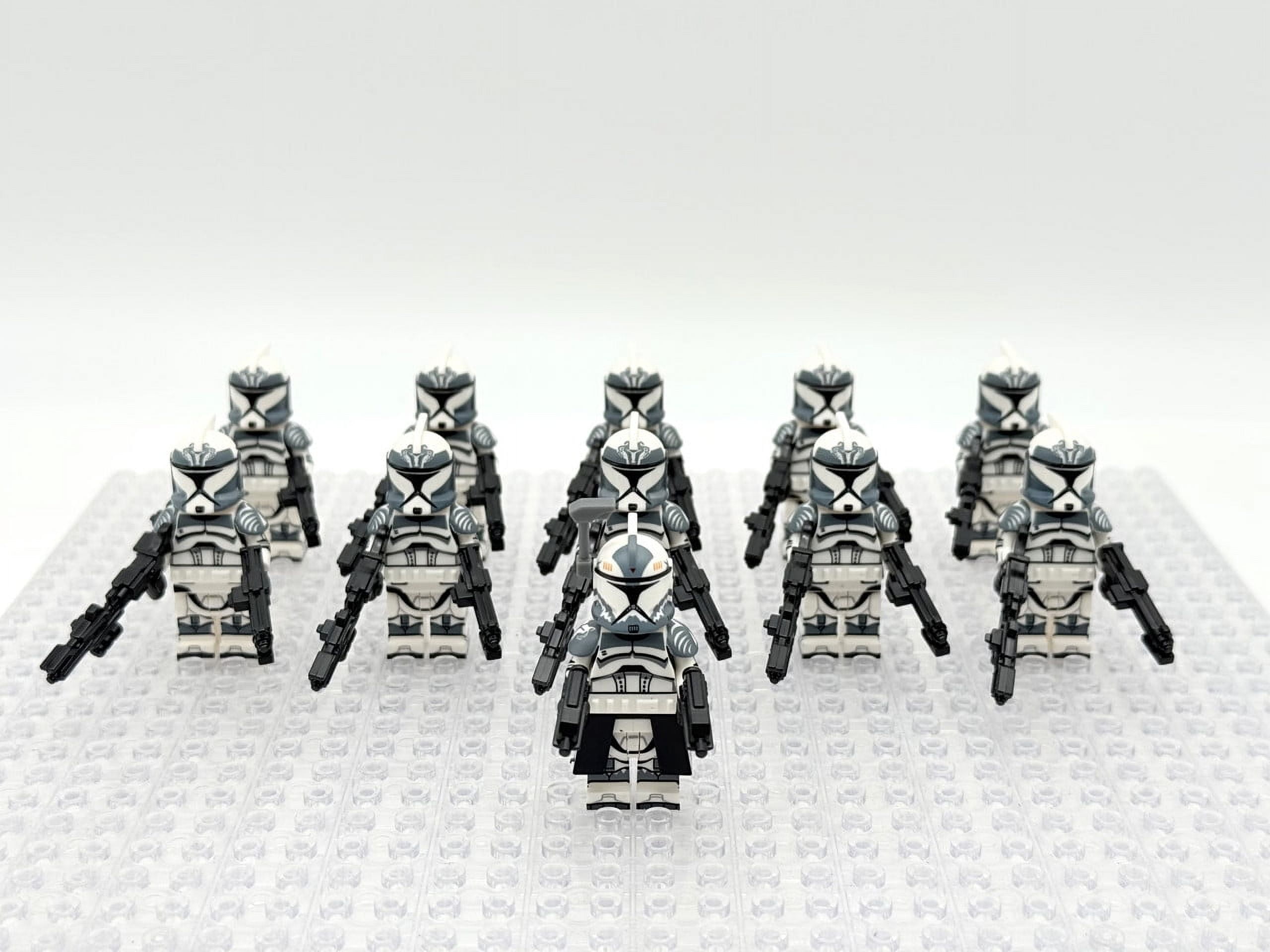 Star Wars Phase 1 Wolfpack Commander Wolffe Clone Troopers Minifigures Set  (Set-11pcs)