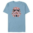 thumbnail image 1 of Star Wars Imperial Stormtrooper Helmet Valentine Hearts - Short Sleeve Blended T-Shirt for Adults - Customized-Ocean Blue, 1 of 5
