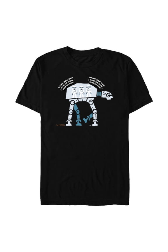 Imperial Stormtroopers AT-AT Imperial March Funny - Short Sleeve Blended T-Shirt for Adults - Customized-Black