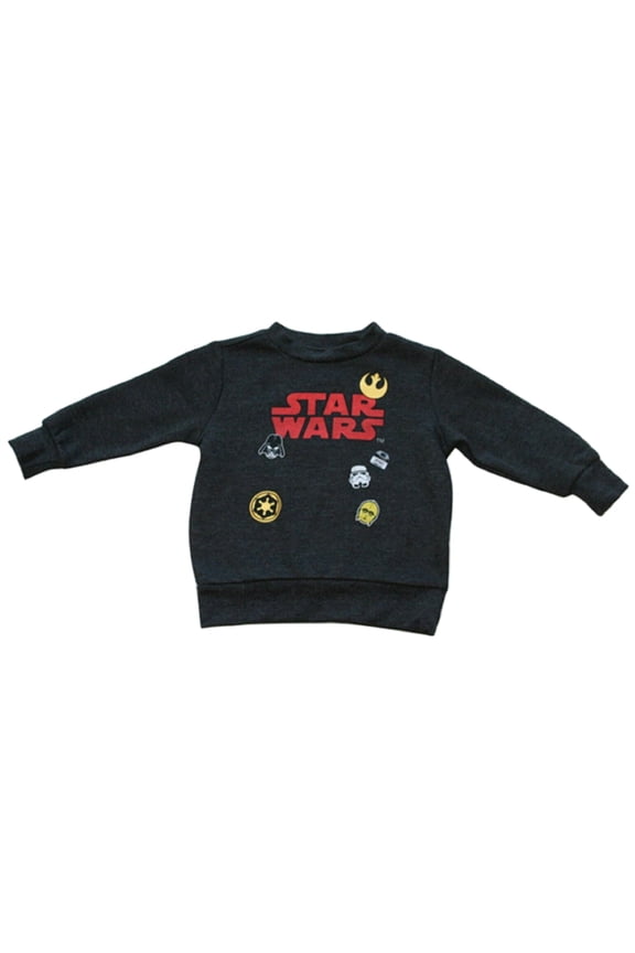 Star Wars Infant Boy's Black Pullover Sweatshirt - 18M