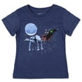 thumbnail image 1 of Star Wars Infant & Toddler Boys Blue Darth Vader Christmas Sled T-Shirt, 1 of 5