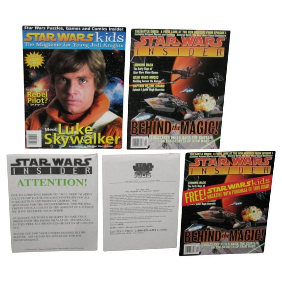 Star Wars Insider Behind The Magic Magazine Book Issue 40 w/ Inserts
