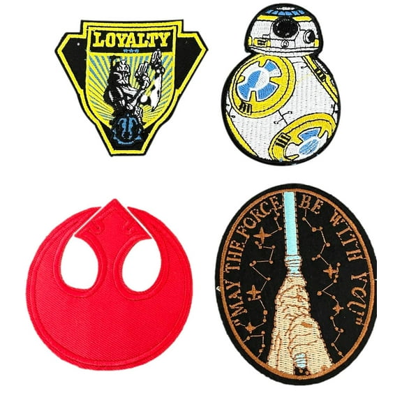 Star Wars Iron on Patch Set of 4 Movie Patches