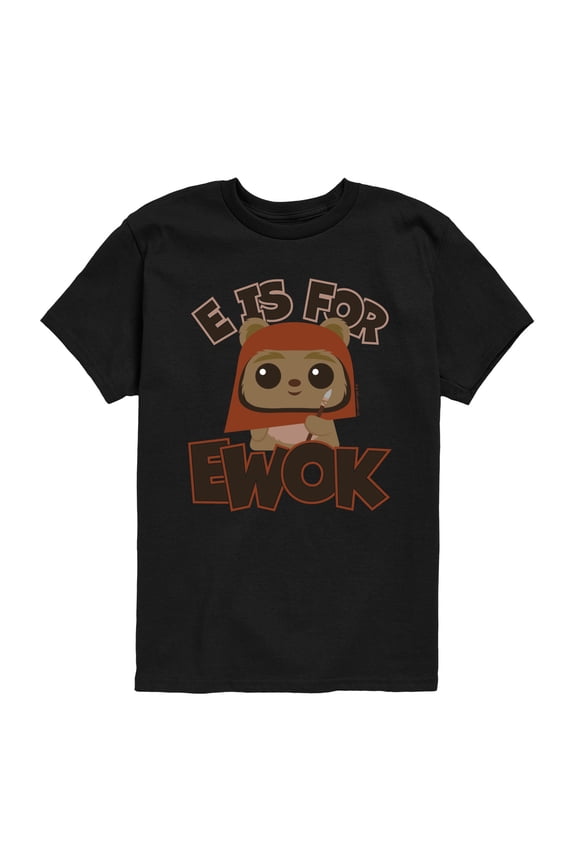 - Is For Ewok - Youth Boys Short Sleeve Graphic T-Shirt